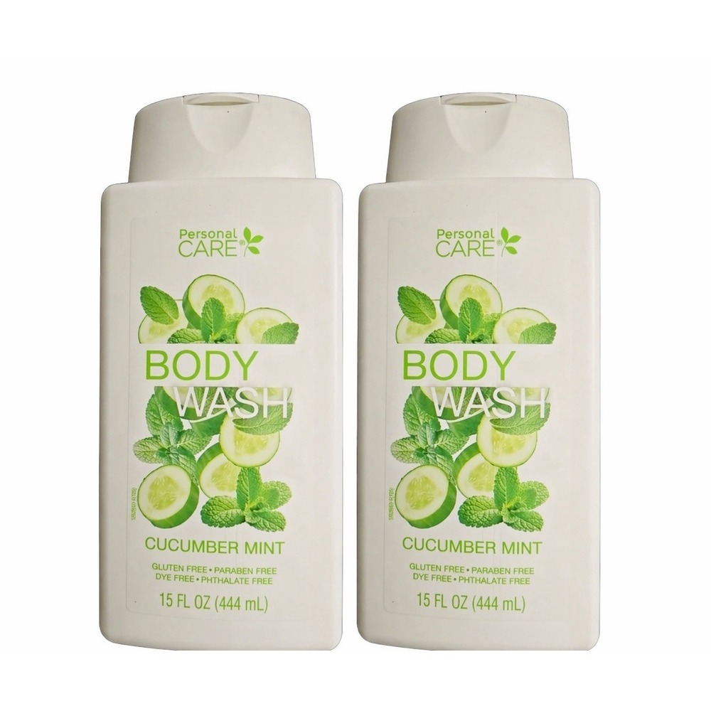 Personal Care Cucumber Mint Body Wash 30 fl oz Refreshing Clean 2 pack